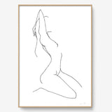 Cadre-bois_50x70cm_WomanStretching4