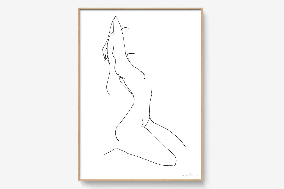 Cadre-bois_50x70cm_WomanStretching4