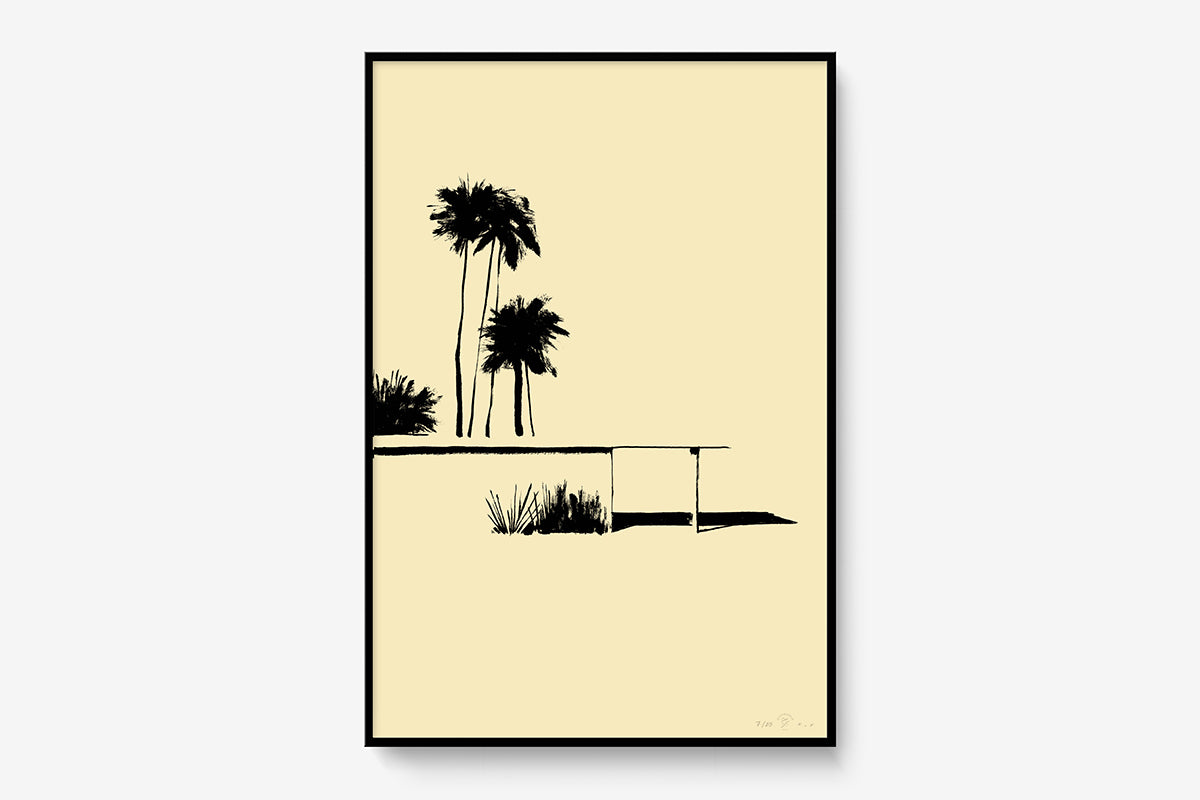 FredericForest_Grammatical_40x60cm_LimitedPrintPalmsSpring_Framed_Black