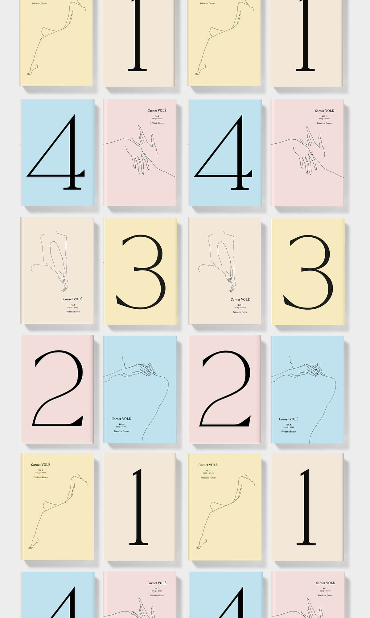 FredericForest_Grammatical_ArtBook_CarnetVole1234_Covers_Vert3
