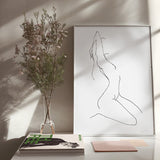 FredericForest_Grammatical_Art_LimitedPrint_50x70cm_WomanStretching4_4