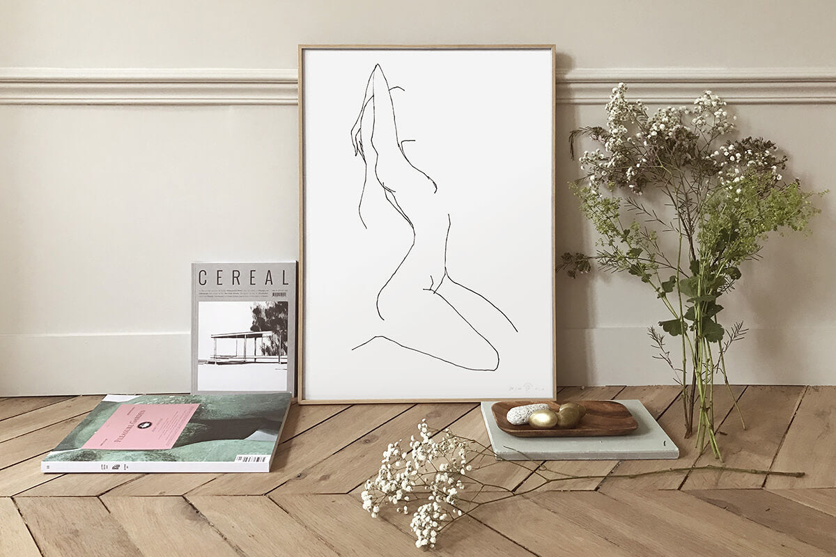 FredericForest_Grammatical_Art_LimitedPrint_50x70cm_WomanStretching4_6