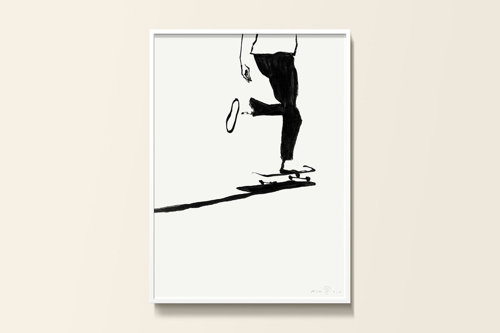 FredericForest_Grammatical_MinimalDrawingArt_30x40cm_Skateboarding03_Scene01