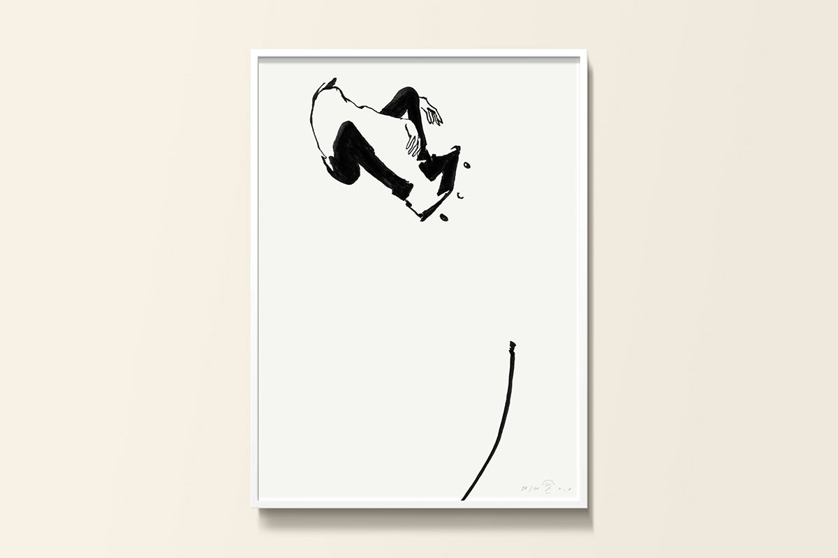 FredericForest_Grammatical_MinimalDrawingArt_30x40cm_Skateboarding06_Scene01