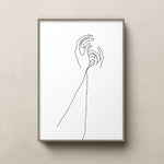 FredericForest_Grammatical_MinimalDrawingArt_50x70cm_HandsTogether2_Scene1