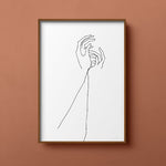 FredericForest_Grammatical_MinimalDrawingArt_50x70cm_HandsTogether2_Scene6