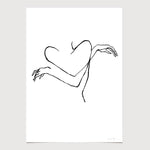 FredericForest_Grammatical_MinimalDrawingArt_50x70cm_SelfLoveWoman_Neutral