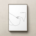 FredericForest_Grammatical_MinimalDrawingArt_50x70cm_WomanResting2_Scene1