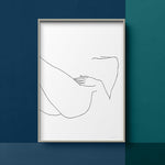 FredericForest_Grammatical_MinimalDrawingArt_50x70cm_WomanResting2_Scene15