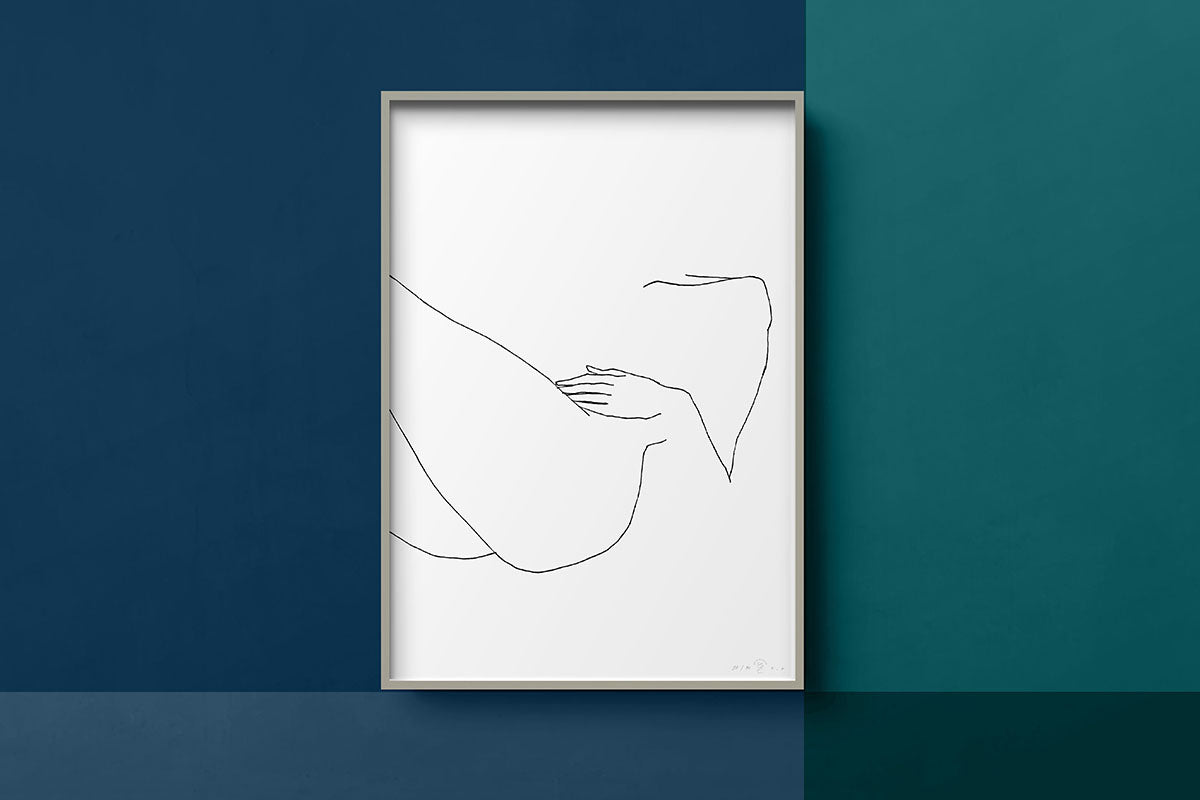 FredericForest_Grammatical_MinimalDrawingArt_50x70cm_WomanResting2_Scene15