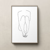 FredericForest_Grammatical_MinimalDrawingArt_50x70cm_WomanSitting3_Scene1