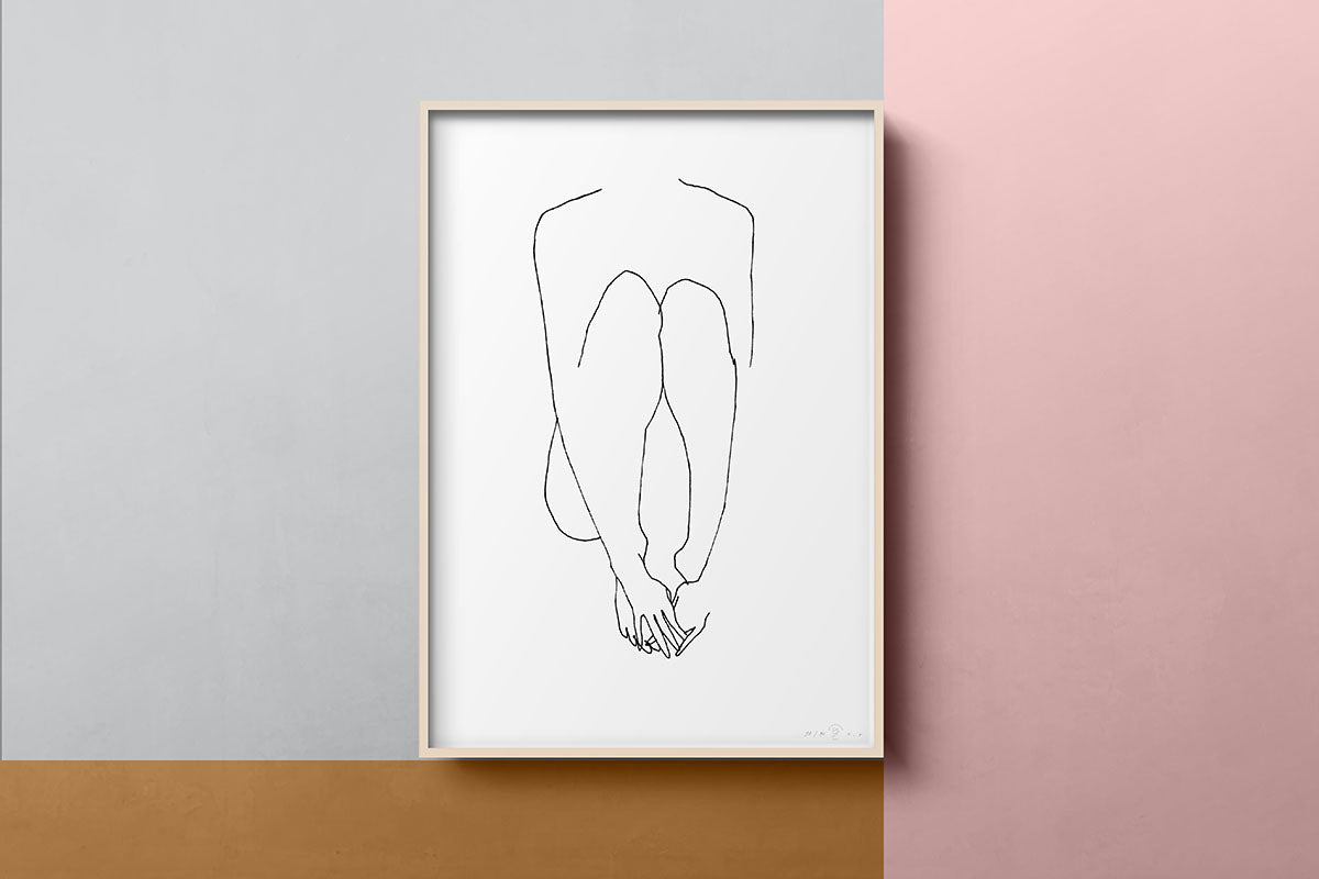 FredericForest_Grammatical_MinimalDrawingArt_50x70cm_WomanSitting3_Scene12