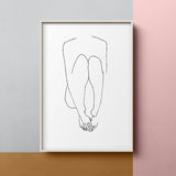 FredericForest_Grammatical_MinimalDrawingArt_50x70cm_WomanSitting3_Scene12