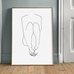 FredericForest_Grammatical_MinimalDrawingArt_50x70cm_WomanSitting3_Scene5