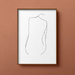 FredericForest_Grammatical_MinimalDrawingArt_50x70cm_WomanSittingFromBack_Scene5