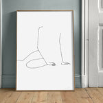 FredericForest_Grammatical_MinimalDrawingArt_50x70cm_WomanWakingUp2_Scene5