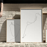 FredericForest_Grammatical_MinimalDrawingArt_70x100cm_WomanLaying_Scene1