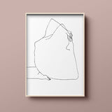 FredericForest_Grammatical_MinimalDrawingArt_70x50cm_WomanStretching01_Scene03