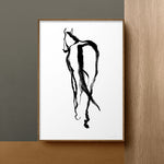 FredericForest_Grammatical_Neutral_MinimalDrawingArt_50x70cm_Horse2_Scene2