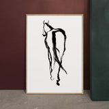 FredericForest_Grammatical_Neutral_MinimalDrawingArt_50x70cm_Horse2_Scene5