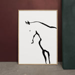 FredericForest_Grammatical_Neutral_MinimalDrawingArt_50x70cm_Horse4_Scene5