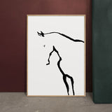 FredericForest_Grammatical_Neutral_MinimalDrawingArt_50x70cm_Horse4_Scene5