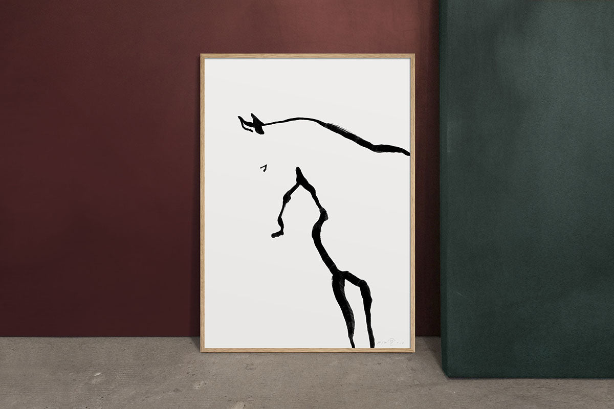 FredericForest_Grammatical_Neutral_MinimalDrawingArt_50x70cm_Horse4_Scene5