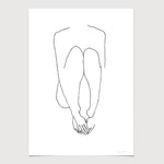 FredericForest_Grammatical_Neutral_MinimalDrawingArt_50x70cm_WomanSitting3