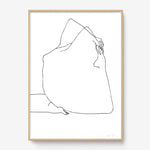 FredericForest_Grammatical_Print_MinimalDrawingArt_50x70cm_Stretching1_Framed_Natural