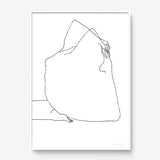 FredericForest_Grammatical_Print_MinimalDrawingArt_50x70cm_Stretching1_Framed_White