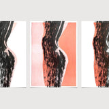 Woman Standing Shadow - Lithographies 1, 2, 3