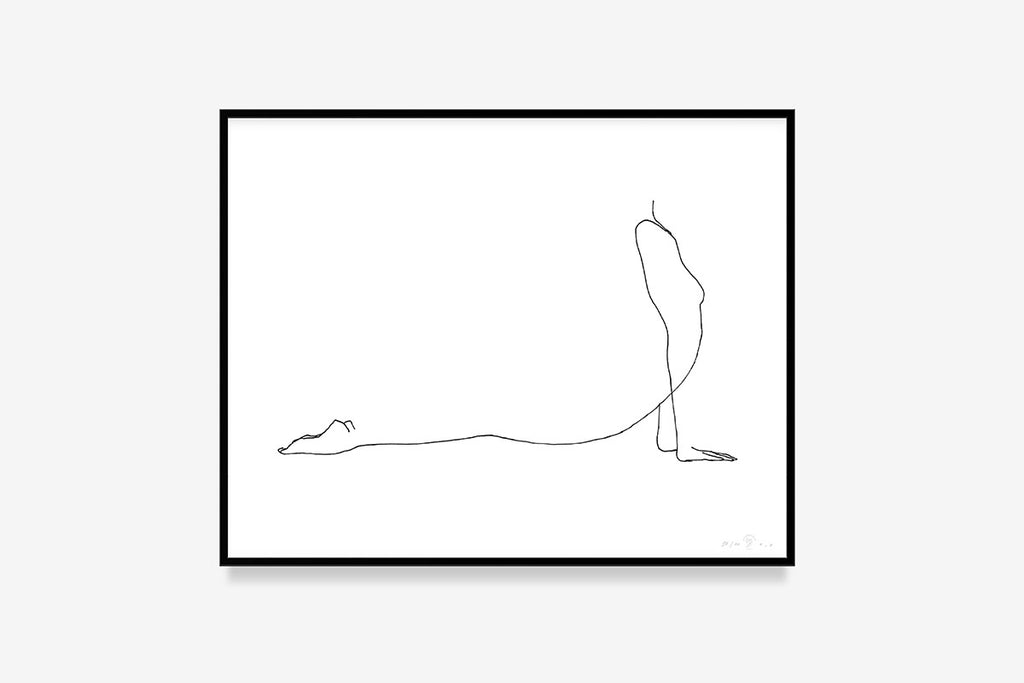 Grammatical_FredericForest_50x70_WomanStretching2_Framed_Black